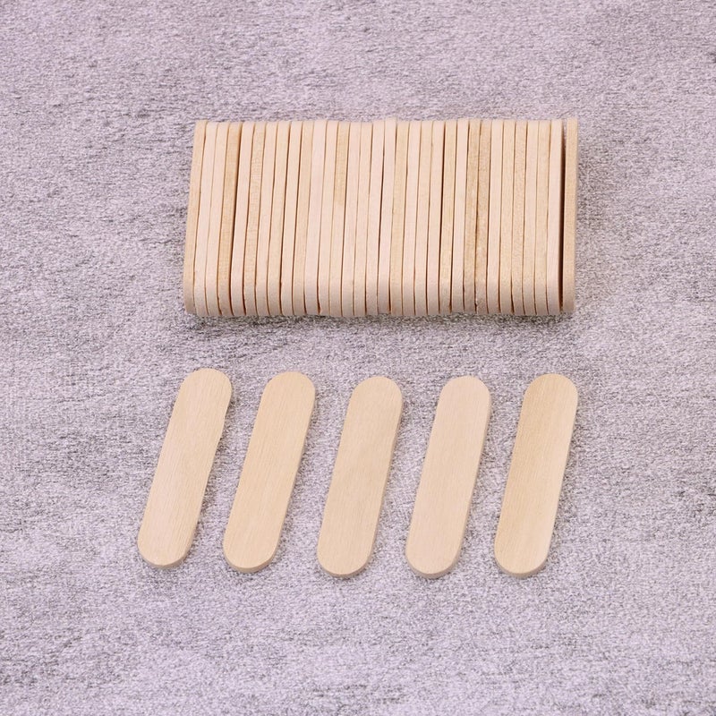 PPhtony Mini Wood Craft Sticks Small Wooden Sticks Bulk for DIY Art Christmas Ornaments Crafting Halloween Home School Painting Projects, 1.6x0.4inch (100) - Image 3